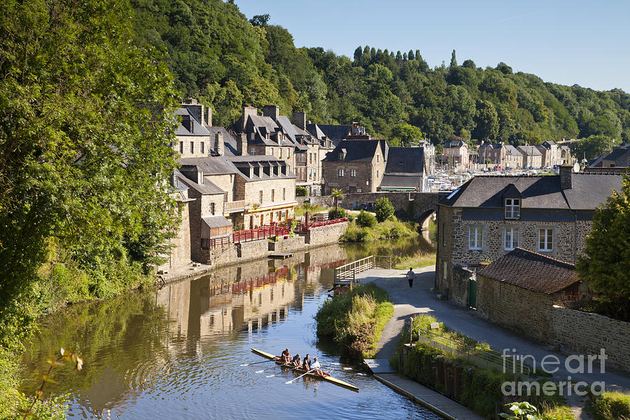 Summer Photograph - Dinan Brittany France Rance and Skuller by Colin and Linda McKie