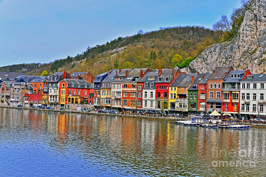 Dinant and the River Meuse Photograph by Elvis Vaughn