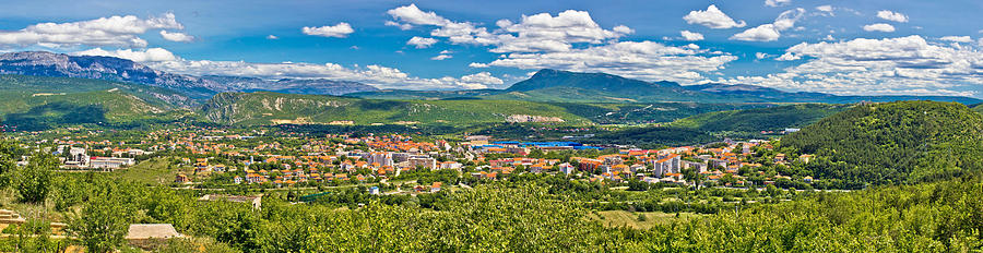 Dinara mountain and town of Knin Photograph by Brch Photography