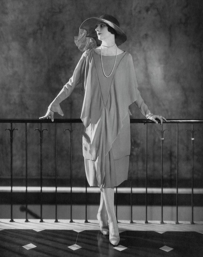 Dinarzade Wearing A Crepe Dress Photograph by Edward Steichen