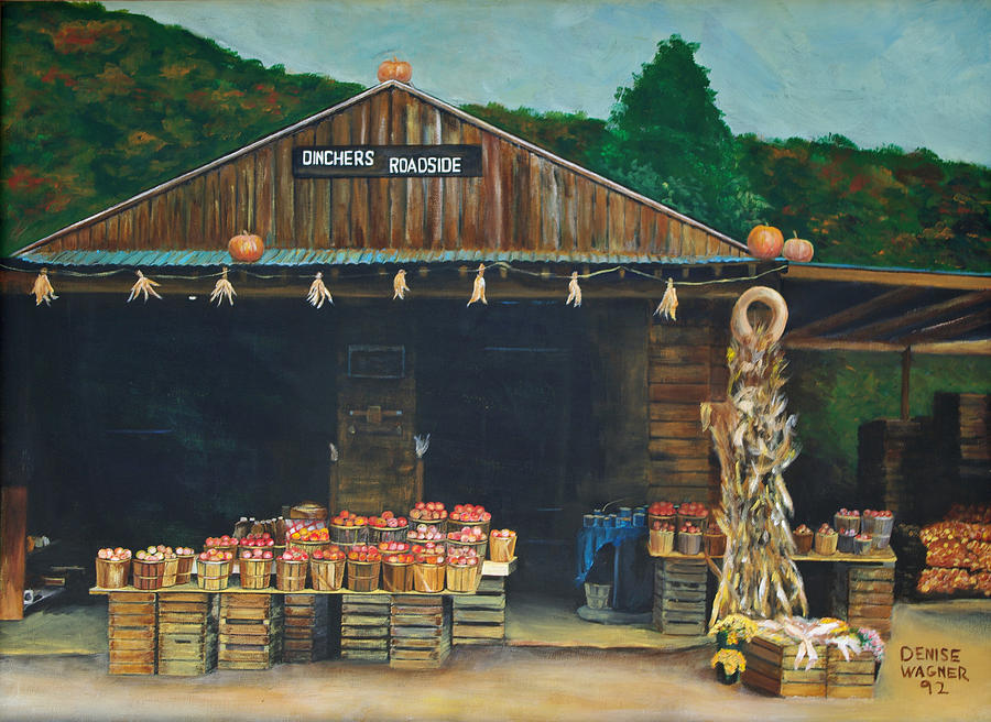 Fruit Painting - Dinchers Roadside by Denise Wagner