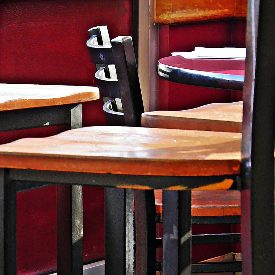 Diner Chairs 2 Photograph by Sarah Loft
