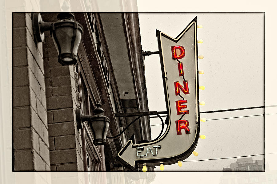 Diner sign Photograph by Andy Curtis - Fine Art America