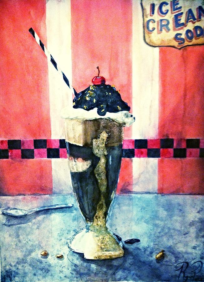 Ice Cream Painting - Diner Treat by Ryan Perea