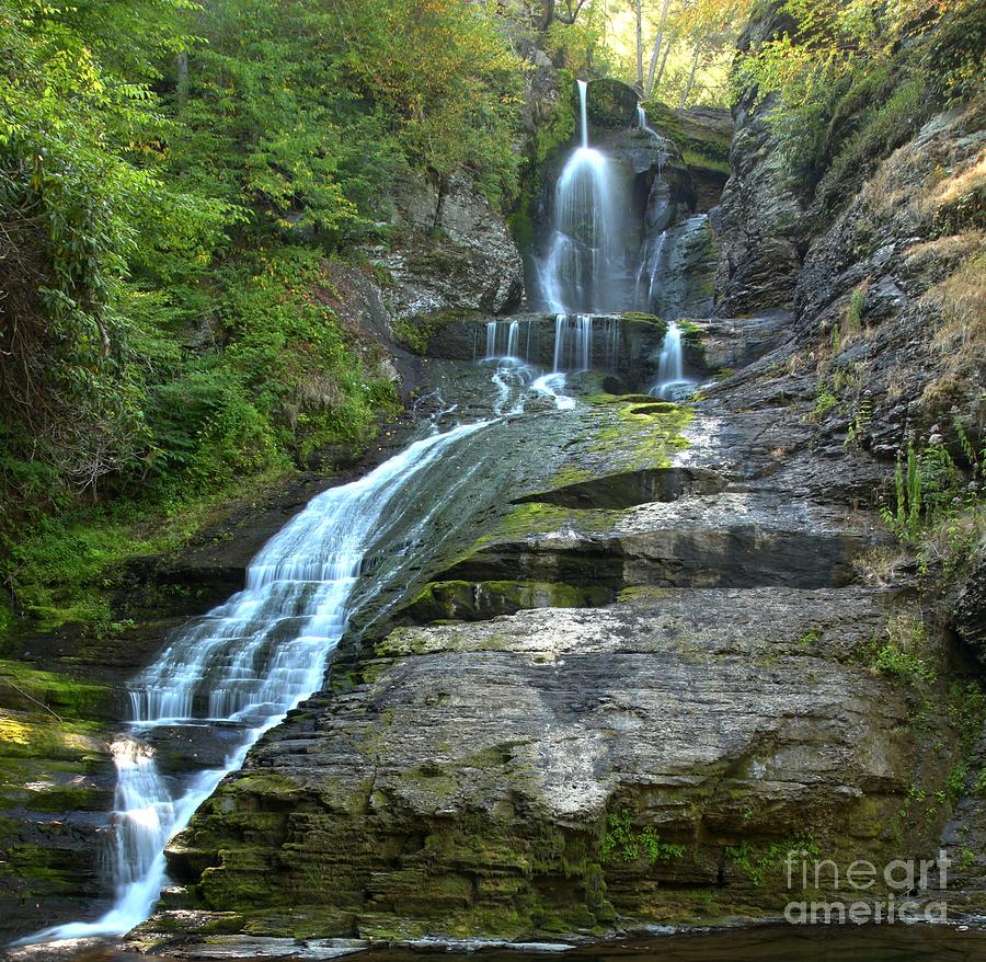 Waterfall Photograph - Dingmands Falls Cascades by Adam Jewell