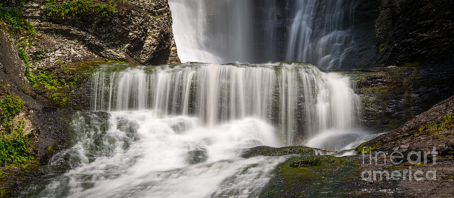 Dingmans Falls Close Up Photograph by Michael Ver Sprill
