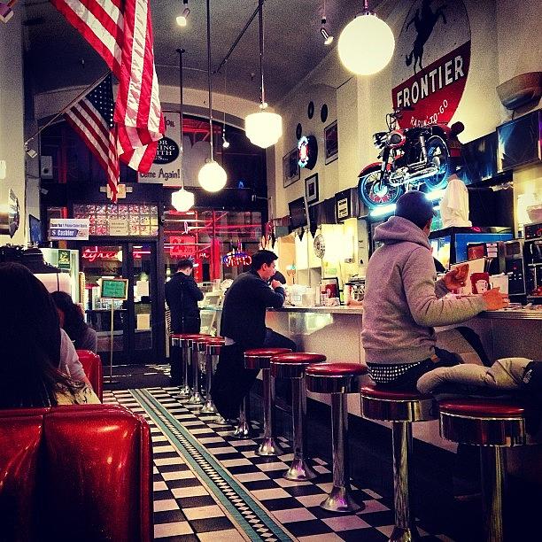 American Photograph - Dining. #american #diner #retro #50s by Robyn Chell