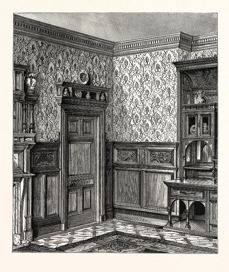 Dining Room Woodwork Drawing by English School - Fine Art America