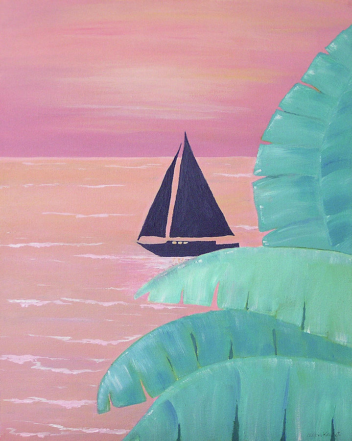 Sunset Painting - Dinner Cruise by Debbie Kiewiet