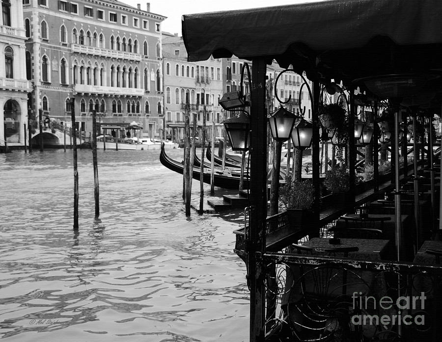 Dinner On The Grand Canal Photograph by Mel Steinhauer