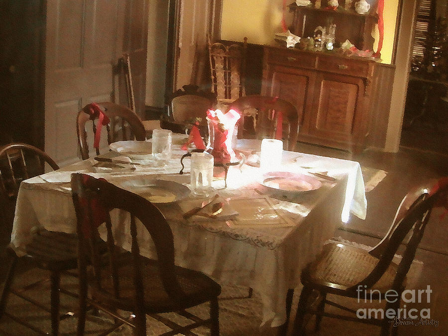 Vintage Photograph - Dinner Party by Cristophers Dream Artistry