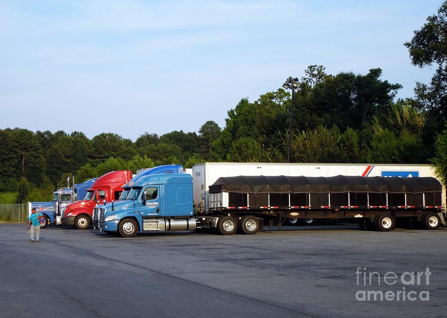 Truck Photograph - Dinner Time for Truckers by Renee Trenholm