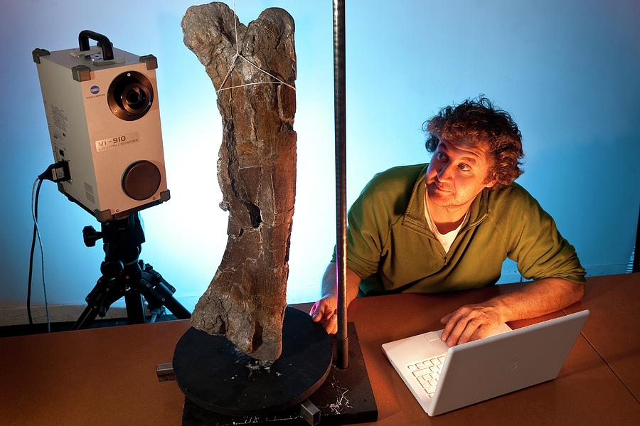 Dinosaur Fossil 3d Scanning Photograph by Philippe Psaila