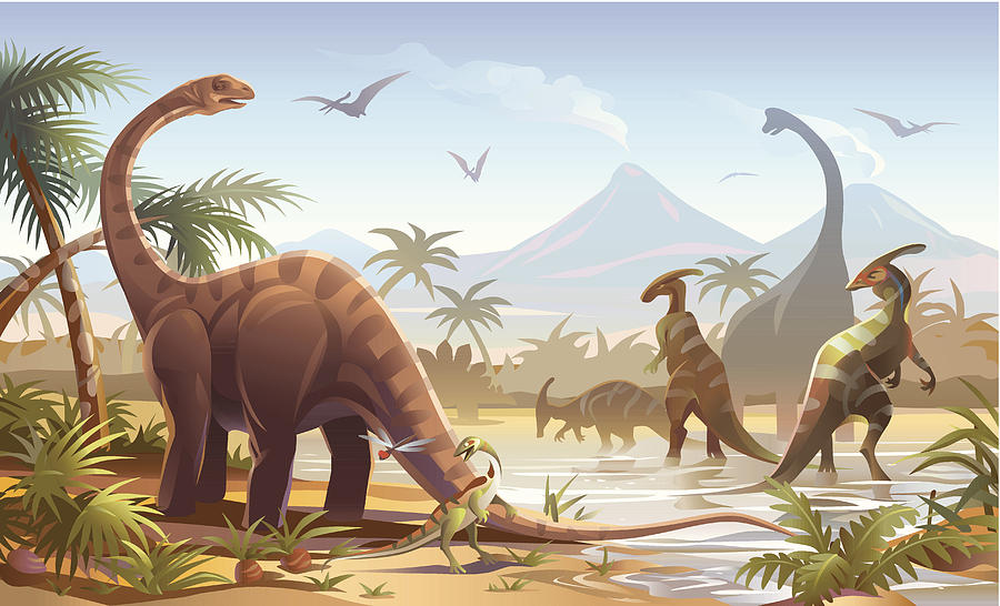 Dinosaurs Drawing by Kbeis