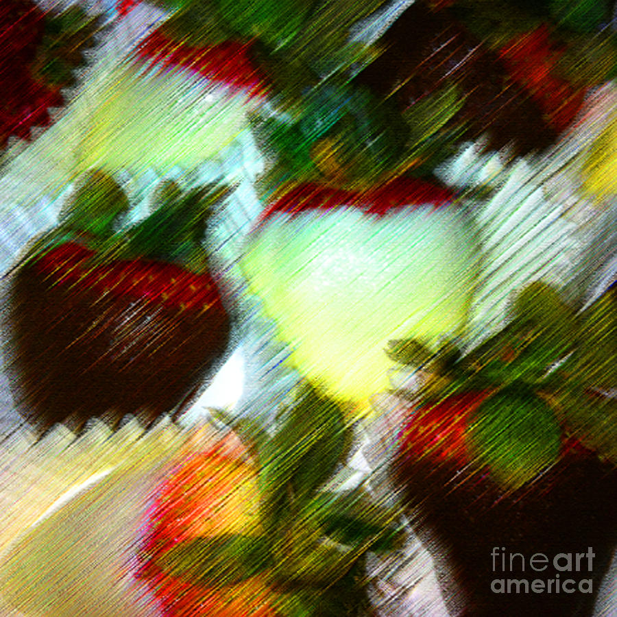 Dipped Strawberries Mixed Media by Gayle Price Thomas