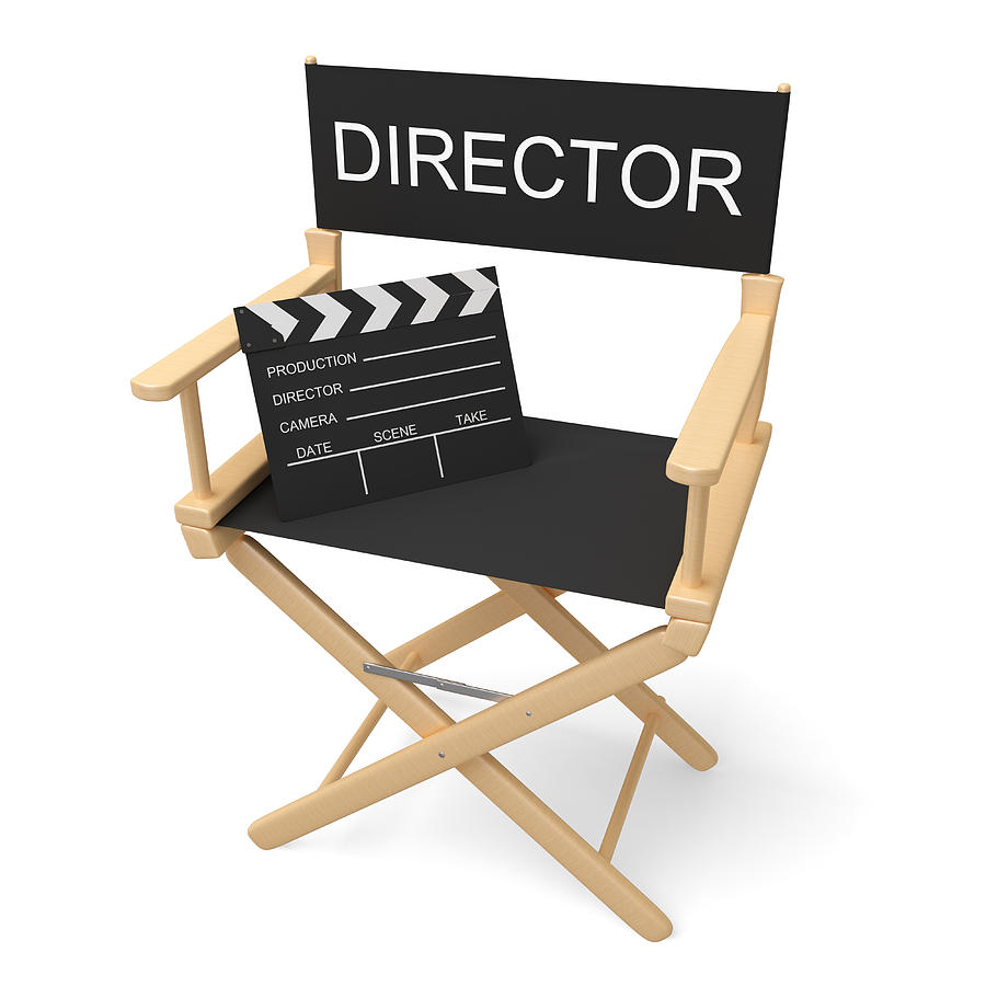 Directors Chair with Clipping Path Photograph by Onurdongel
