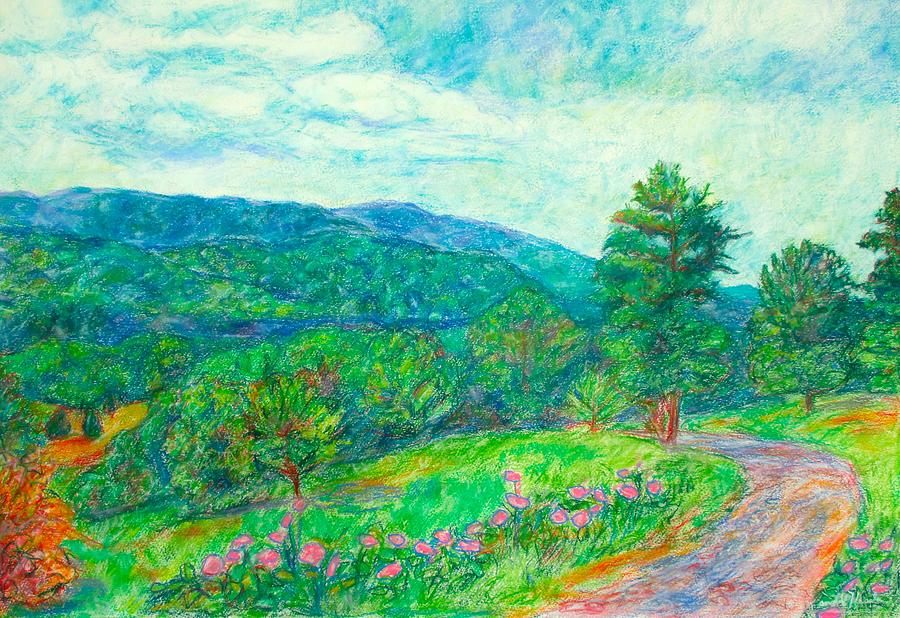 Dirt Road to the Blue Ridge Painting by Kendall Kessler