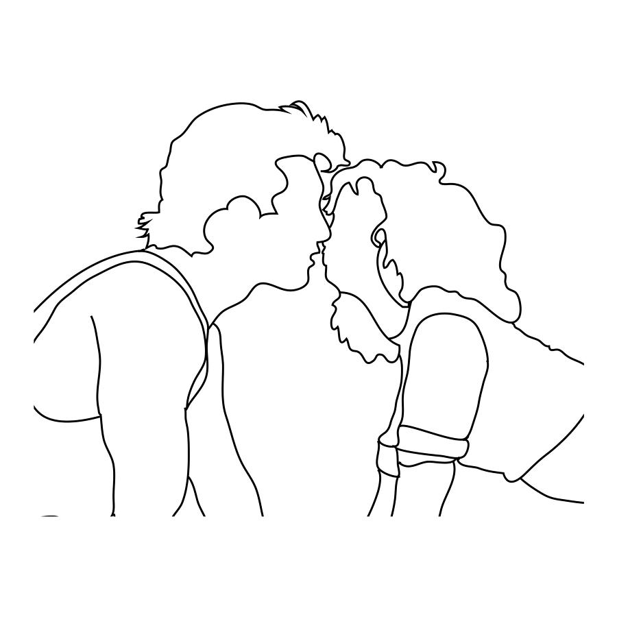 Dirty Dancing Coloring Page