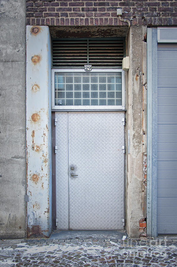 Dirty Metal Door Photograph by Antony McAulay