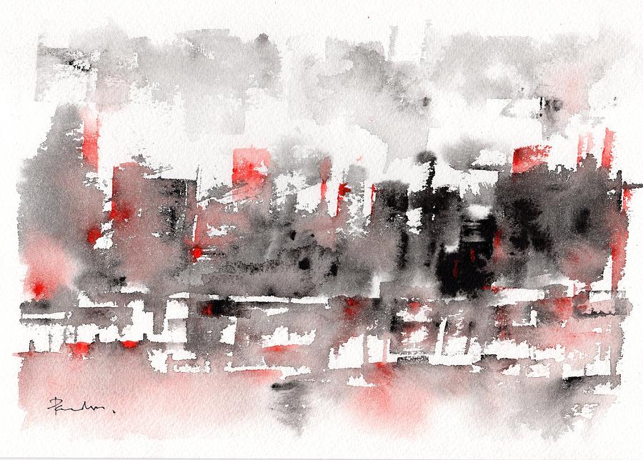 Abstract Painting - Dirty Old Town by Paul K Taylor