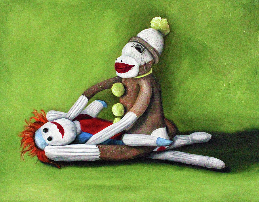 Doll Painting - Dirty Socks by Leah Saulnier The Painting Maniac