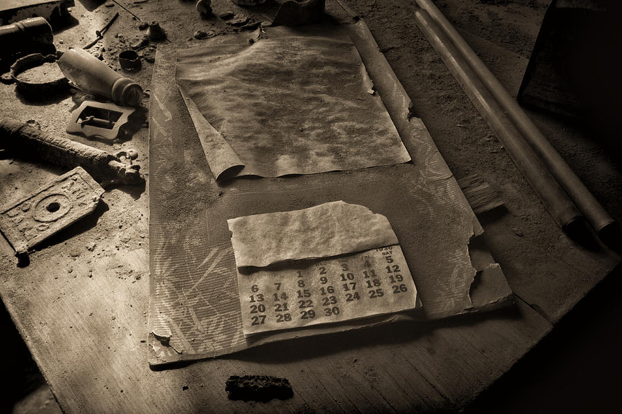 Dirty Workbench Photograph by Alan Kepler