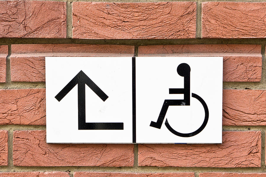 Disabled sign Photograph by Tom Gowanlock