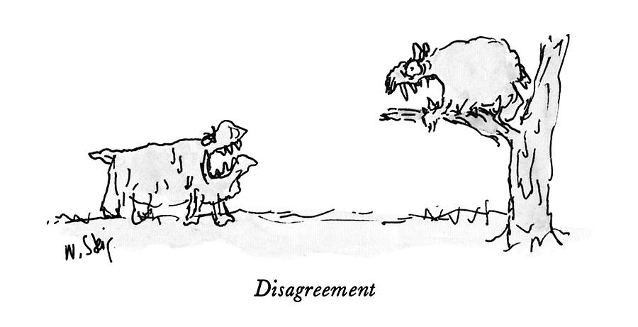 Disagreement Drawing by William Steig