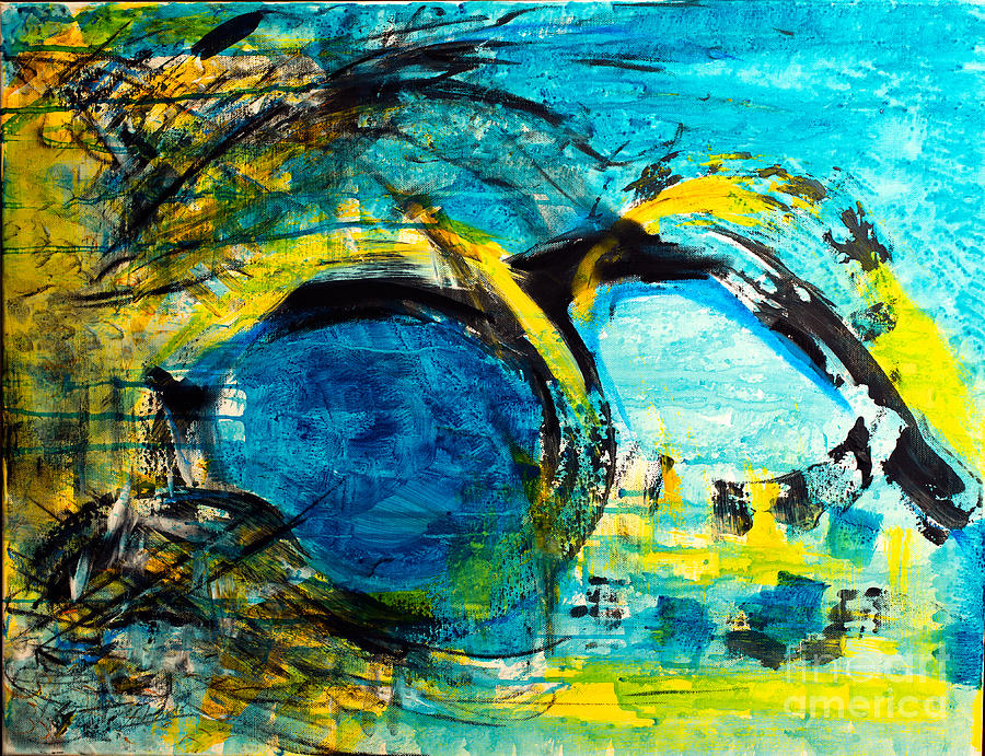 Disarray in yellow and blue by Nicole Philippi Disarray in yellow and blue by Nicole Philippi