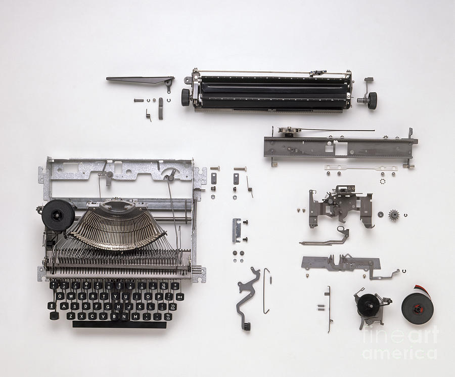 Disassembled Typewriter Photograph by Dave King / Dorling Kindersley / Allens Typewriters Ltd
