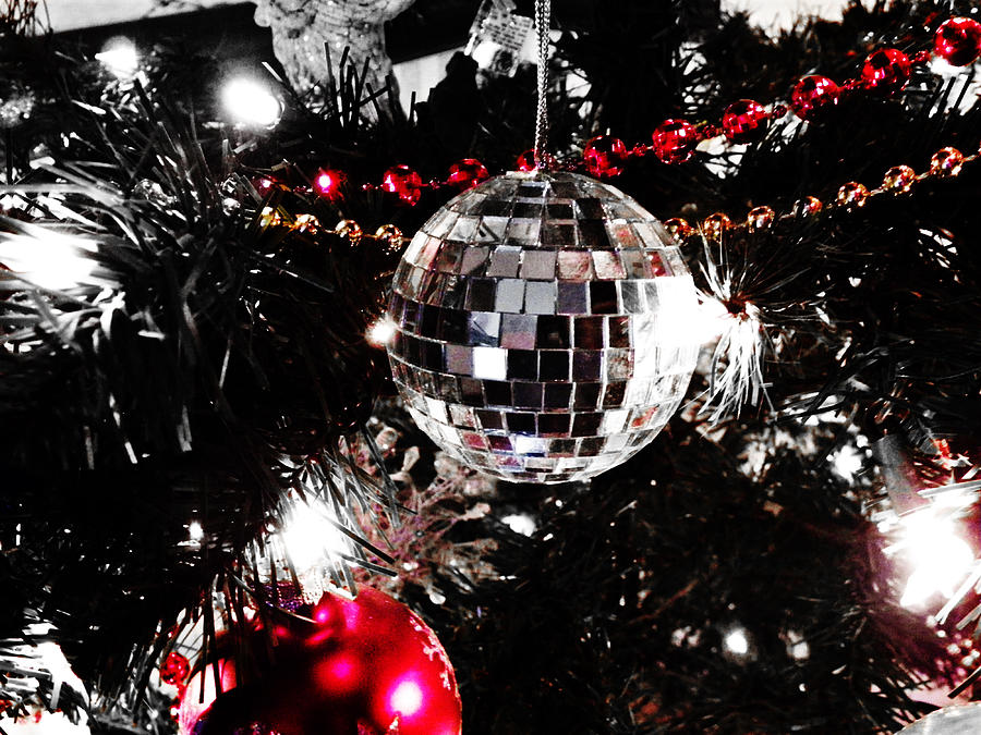 Disco Ball Christmas Card Photograph by Sharon Popek