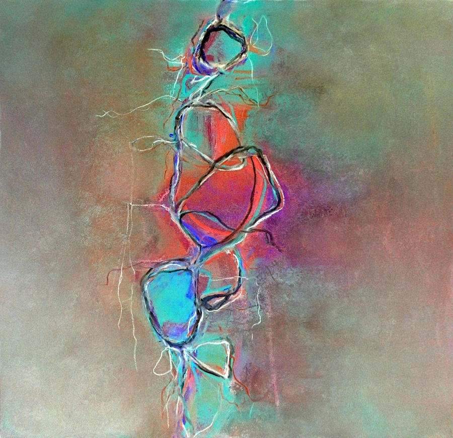 Abstract Painting - Disconnected by Katie Black
