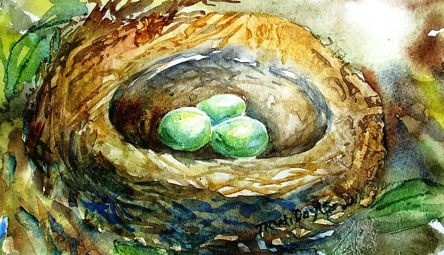 Spring Painting - Discovered Treasure by Trudi Doyle
