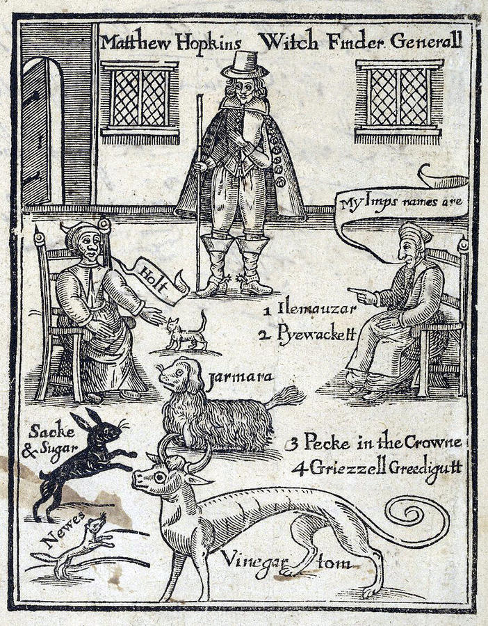 Discovery Of Witches, Frontispiece, 1647 Photograph by Folger Shakespeare Library