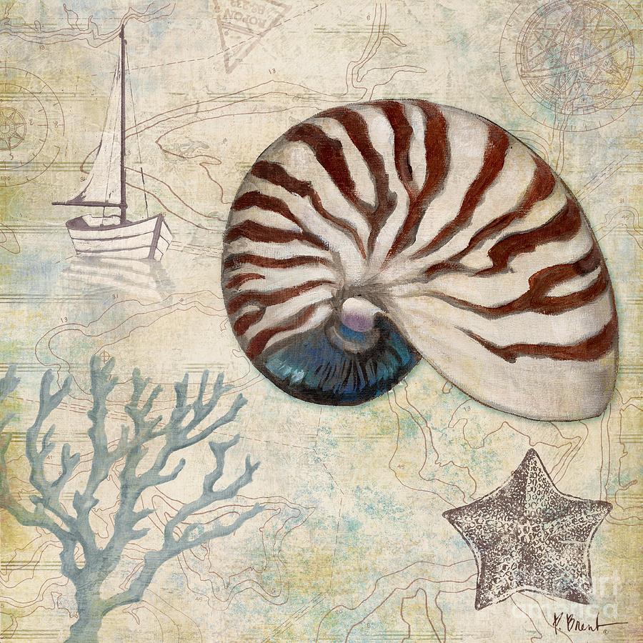 Map Painting - Discovery Shell I by Paul Brent