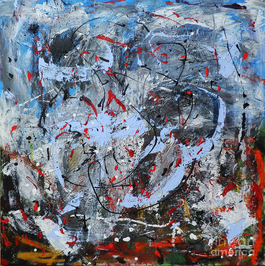 Abstract Painting - Disequilibrium by David Abse