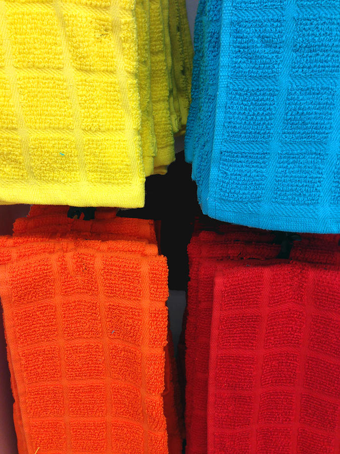 Dishtowel Colors Photograph by Rick Locke - Out of the Corner of My Eye