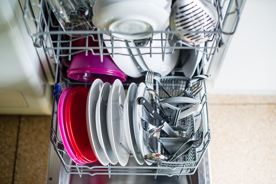 Dishwasher after cleaning process shallow dof Photograph by Frank