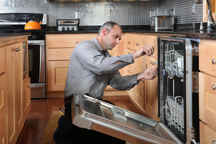Dishwasher Repair Photograph by GeorgePeters