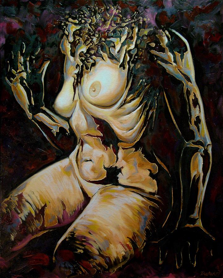 Abstract Painting - Disintegration of aestheticism by Darwin Leon Abstract Painting - Disintegration of aestheticism by Darwin Leon