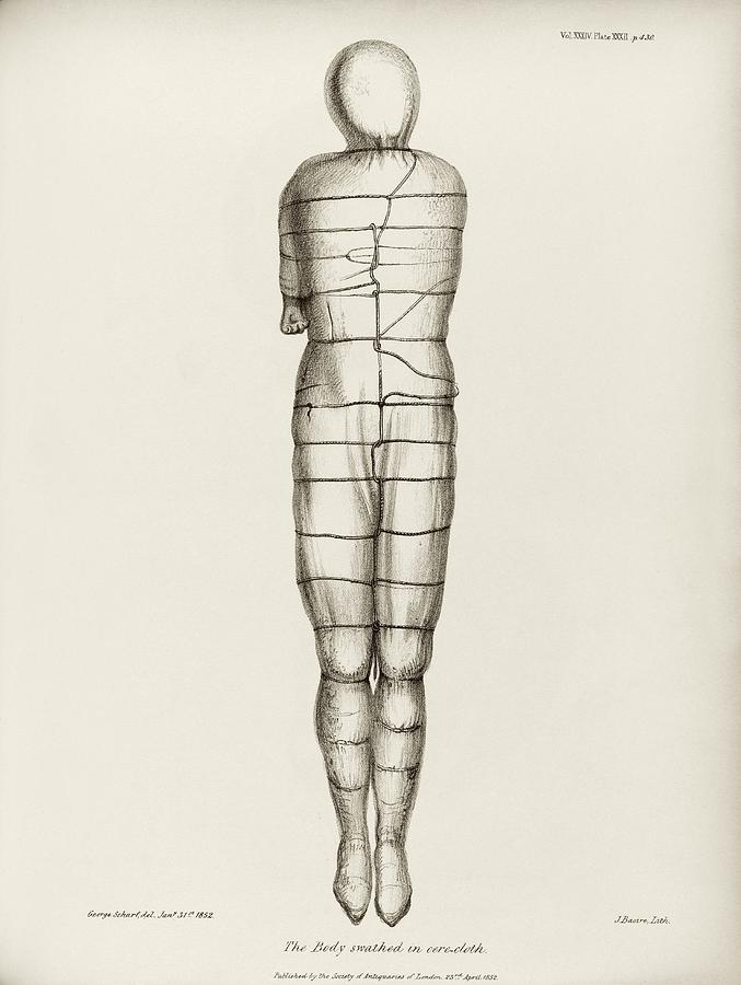 Disinterred 15th-century Body Photograph by Middle Temple Library