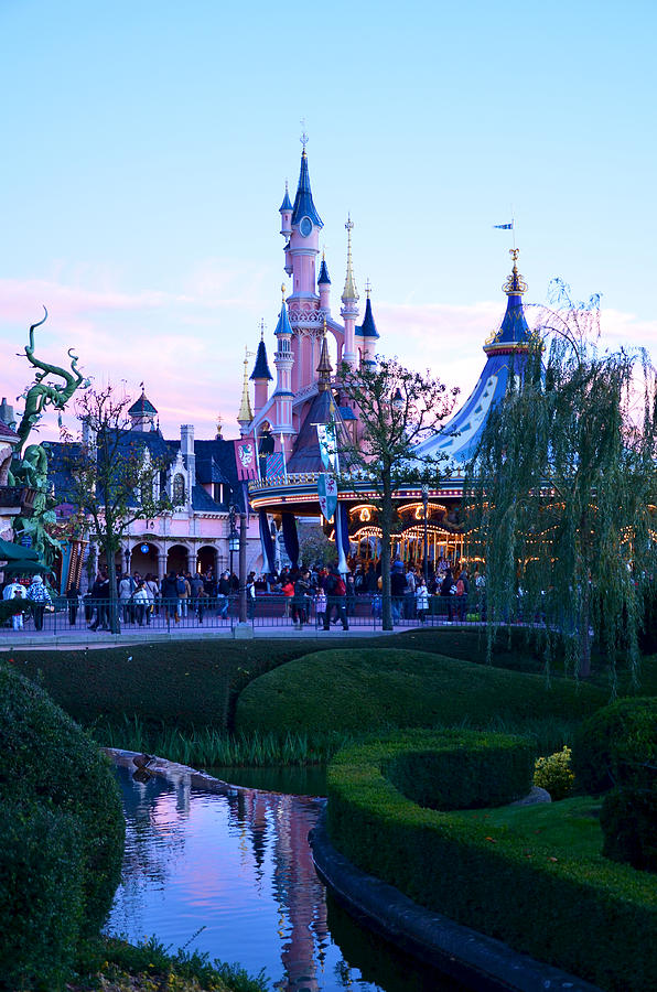 Paris Photograph - Disney at Dusk by Catherine Murton