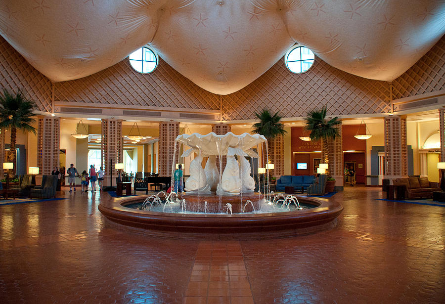 Disney Dolphin Hotel Lobby Photograph by John Black