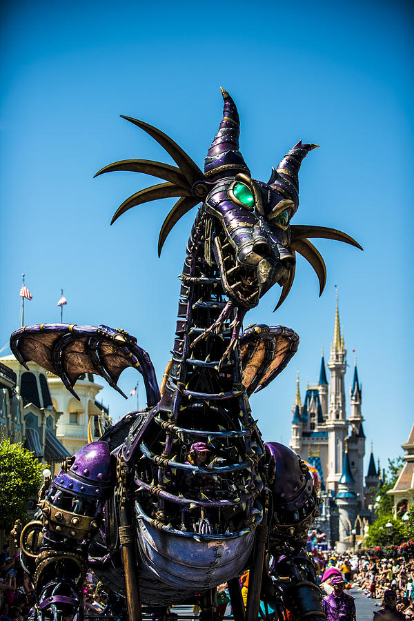 Disney dragon Photograph by Kevin Cable