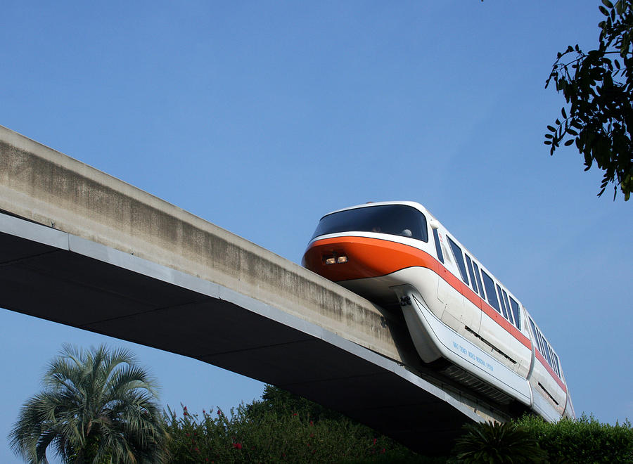 Disney Monorail Photograph By Laurie Poetschke - Fine Art America