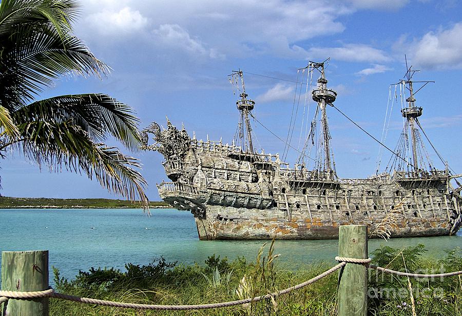 Disney Pirate Ship at Castaway Cay Photograph by Carol  Bradley