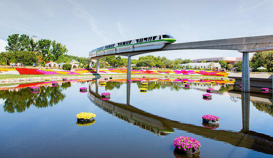Disney World Epcot Monorail Photograph by Sam Amato