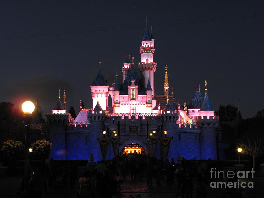 Disneyland Castle Night Photograph by Patrick Morgan