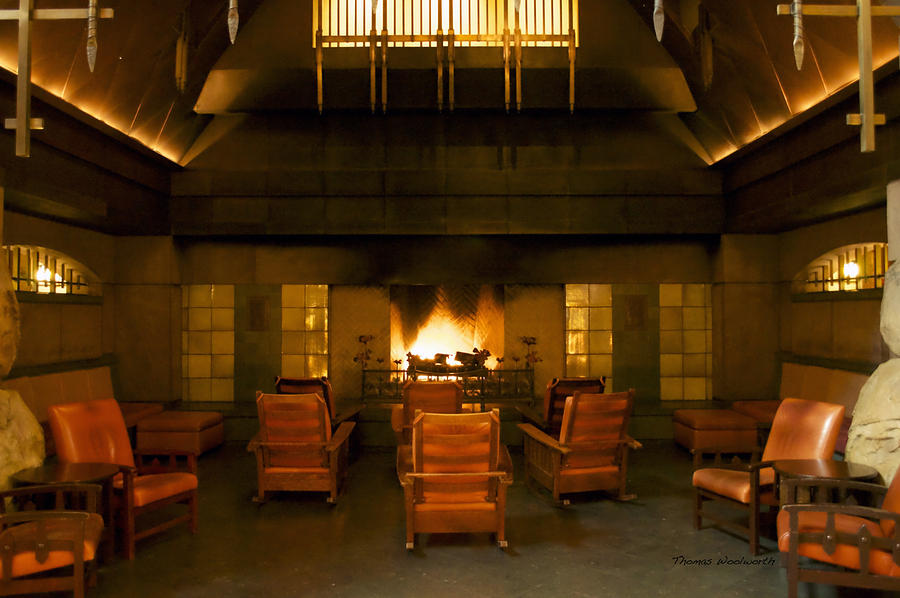 Disneyland Grand Californian Hotel Fireplace 04