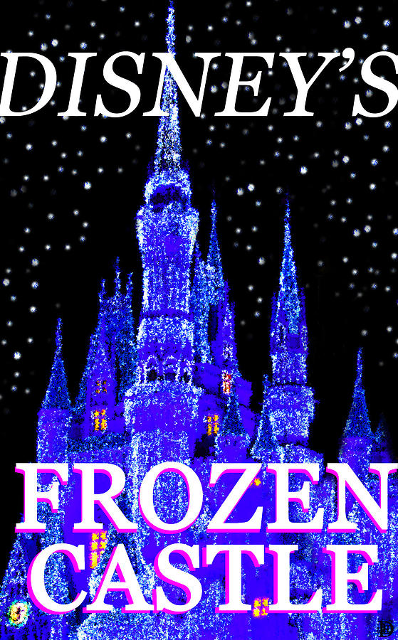 Disneys Frozen Castle vertical work Painting by David Lee Thompson